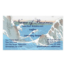 Awa Province, Naruto Whirlpools by Ando Hiroshige Business Card Template