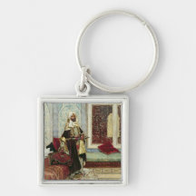 Awaiting an Audience (oil on panel) Keychains
