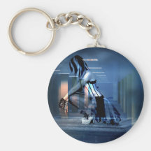 AWAITING THE DEATH OF CORPORATE GREED KEYCHAIN