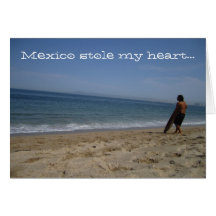 Awaiting the Next Wave; Mexico Souvenir Card