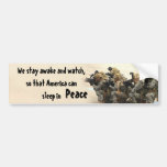 Awake and watch sticker bumper stickers