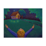 Awake in the moment happiness fun whimsical art