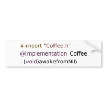 awakefromNib Bumper Sticker