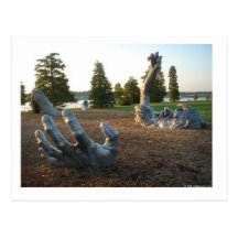 Awakening sculpture in Washington, D.C. Postcard