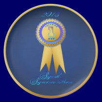 Award Awesome Mom plates