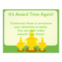 Award Ceremony or Party Invite