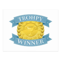 Award medals or badge post card