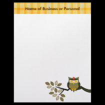 Award Winner Letterhead Owl In A Tree letterhead