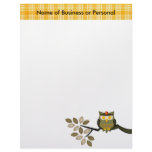 Award Winner Letterhead Owl In A Tree
