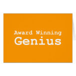 Award Winning Genius Gifts Greeting Card