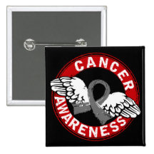 Awareness 14 Brain Cancer Pinback Button