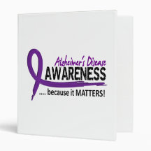 Awareness 2 Alzheimer's Disease 3 Ring Binders