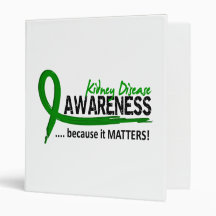 Awareness 2 Kidney Disease Vinyl Binders