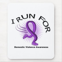 Awareness I Run For Domestic Violence Mousepad