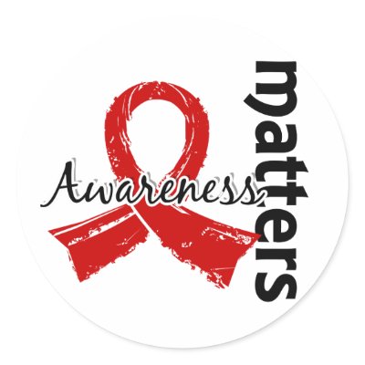 Awareness Matters 7 AIDS Stickers by awarenessgifts