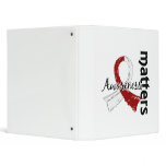 Awareness Matters 7 Head and Neck Cancer Vinyl Binder