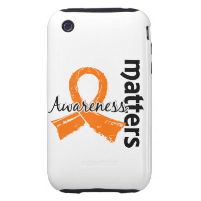 Awareness Matters 7 Kidney Cancer Tough Iphone 3 Cases by awarenessgifts