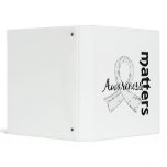 Awareness Matters 7 Lung Cancer Vinyl Binders
