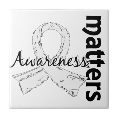 Awareness Matters 7 Lung Cancer Ceramic Tile by awarenessgifts