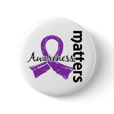 Awareness Matters 7 Pancreatic Cancer Button by awarenessgifts