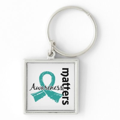 Awareness Matters 7 Peritoneal Cancer Keychain by awarenessgifts