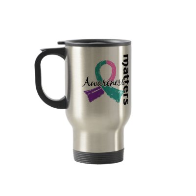 Awareness Matters 7 Thyroid Cancer Coffee Mugs by awarenessgifts