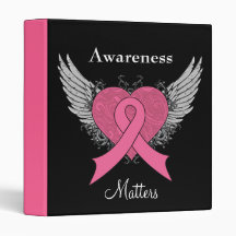 Awareness Matters - Breast Cancer 3 Ring Binder