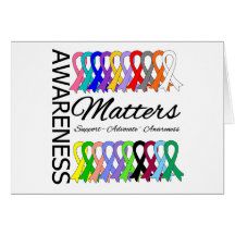 Awareness Matters Ribbons Of Cancer Cards