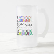 Awareness Matters Ribbons Of Cancer Coffee Mug
