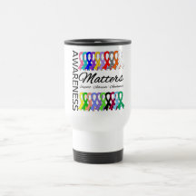 Awareness Matters Ribbons Of Cancer Mug