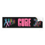 Awareness Ribbons Cure Bumper Sticker - Black 1