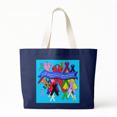 Awareness Ribbons for Universal Health Care Bags by Scarebaby