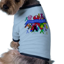 Awareness Ribbons for Universal Health Care Dog Clothes