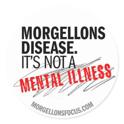 Awareness Sticker – White by morgellonsfocus