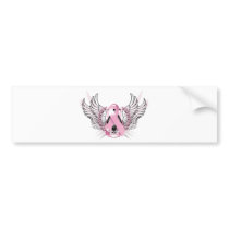 Awareness Tribal Pink Bumper Sticker