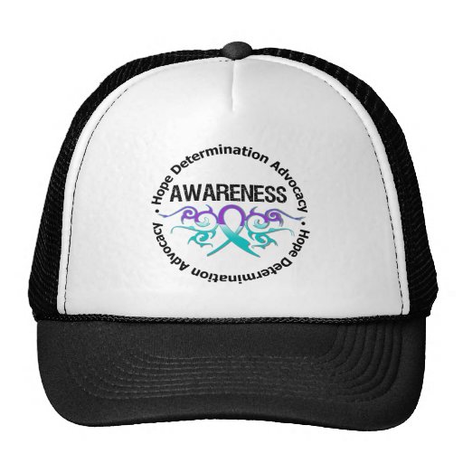 Awareness Tribal Ribbon Domestic Violence Trucker Hat
