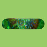 Awash in Cosmic Green skateboards