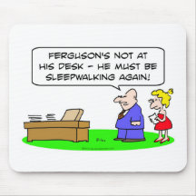 away from desk sleepwalking mousepad