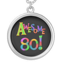 Awesome 80 Birthday T-shirts and Gifts Pendant