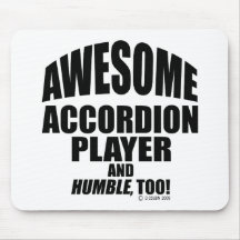 Awesome Accordion Player Mousepad