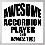 Awesome Accordion Player Poster
