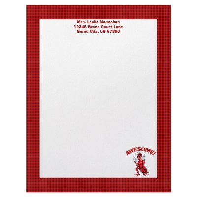 Awesome Ant Personalized Letterhead by TeacherTools