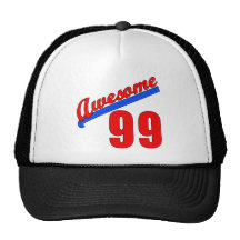 Awesome at 99 Years Old or Young Trucker Hats
