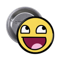 awesome /b/ smiley face pins