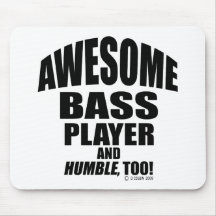 Awesome Bass Player Mouse Pad