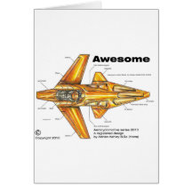 Awesome Bike v5 Greeting Card