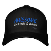 Awesome Cocktails And Drinks Baseball Cap