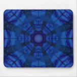 Awesome Cool Black and Blue Tie Dye Mouse Pad