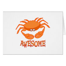 Awesome Crab Greeting Cards