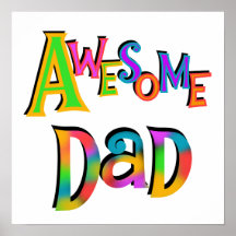 Awesome Dad T-shirts and Gifts Posters